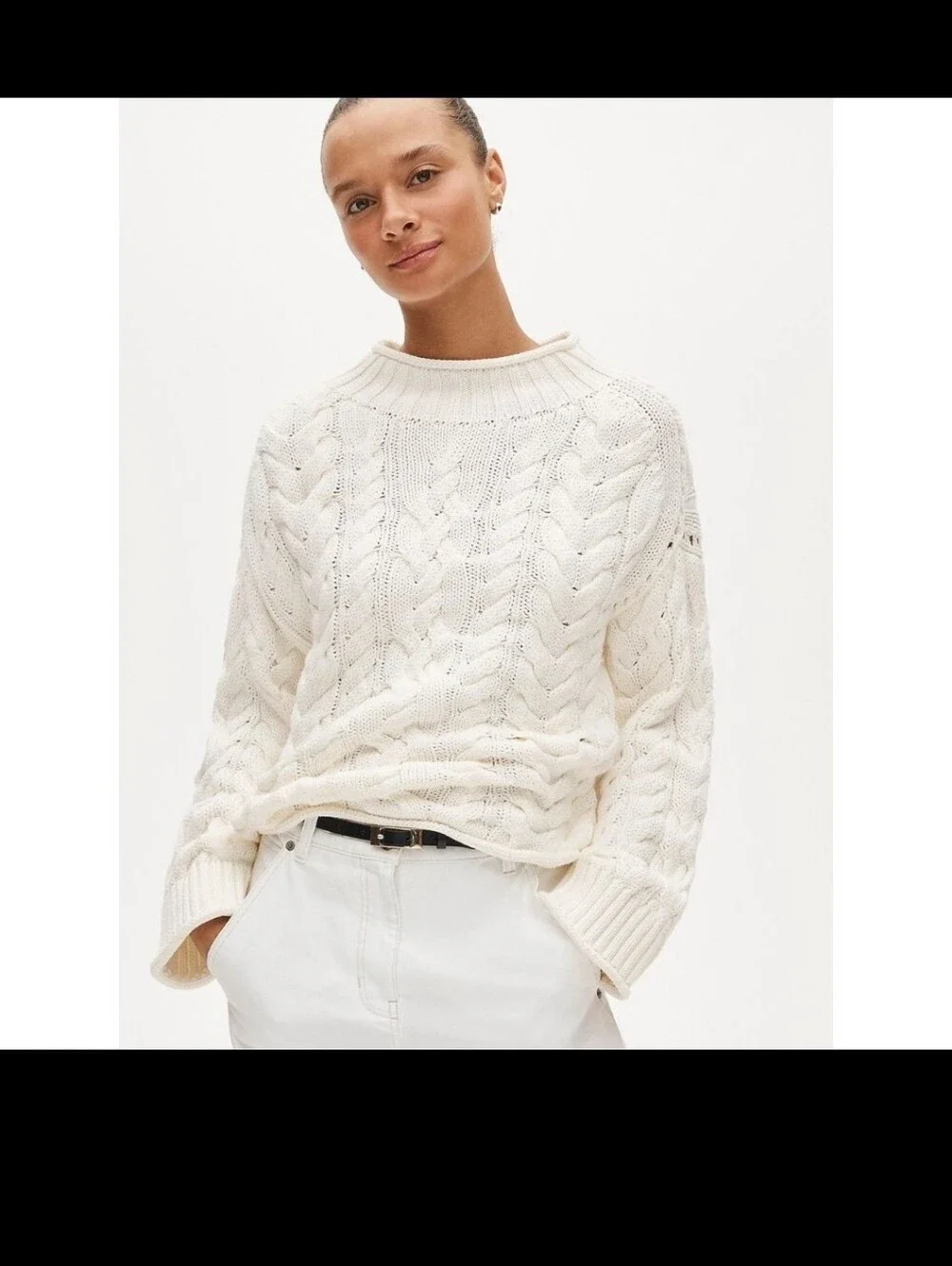 J.crew Cable Knit Rollneck